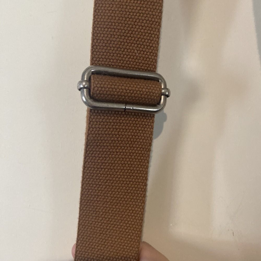 Fossil Canvas & Leather Crossbody Floral Diamond Bag Purse Removable Strap - Picture 3 of 16